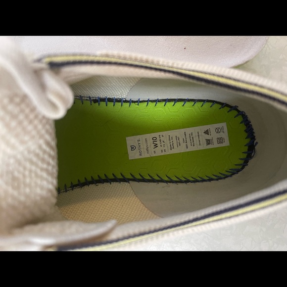 Rothys Vanilla Lace-ups - size 10 - Picture 5 of 6